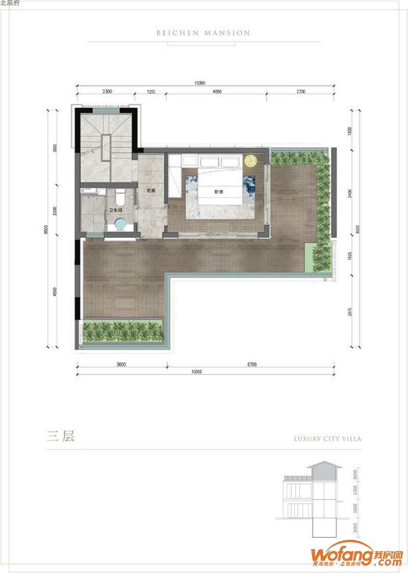 北辰府211平别墅首层户型图0室0厅0卫0厨 建面211.00㎡